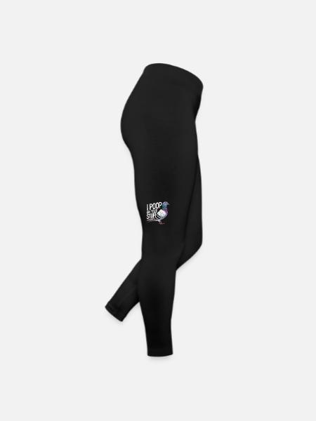 Taube Tauben Tier Vogel - Frauen Jersey Leggings - Schwarz - Rechts