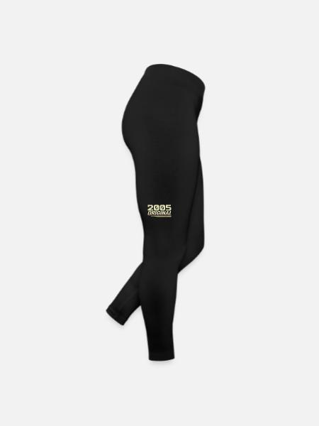 Né en 2005 Vintage 2005 Anniversaire Rétro 2005 - Legging en jersey Femme - noir - Droite