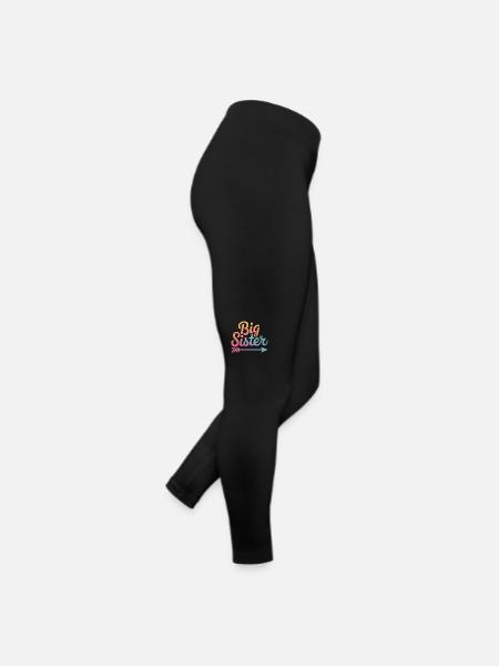 Sœur, Frère ou sœur, Famille - Legging en jersey Femme - noir - Droite