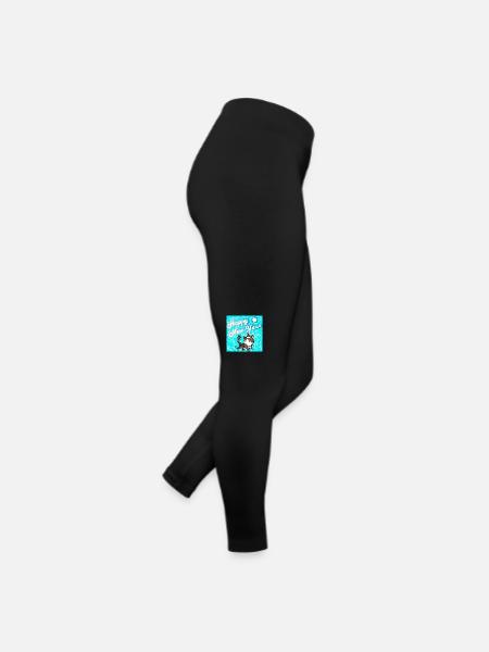 Frohes neues Jahr! - Frauen Jersey Leggings - Schwarz - Rechts