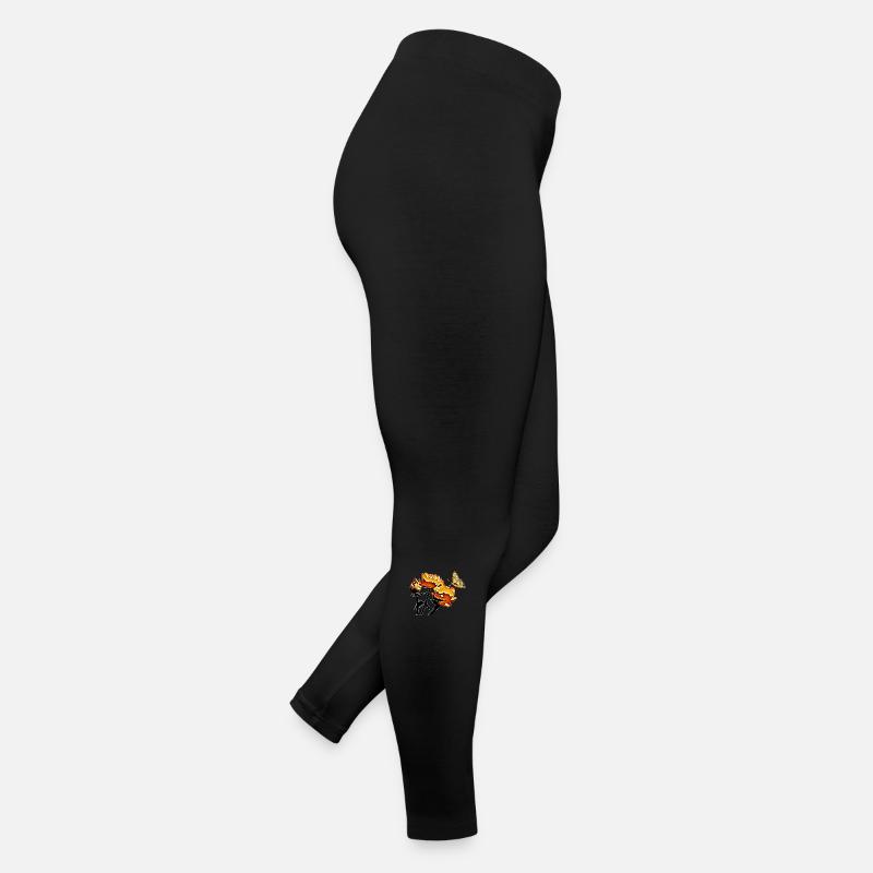 Butterfly and flowers Women’s Jersey Leggings