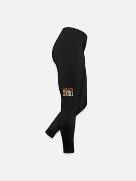 Original 2021 Jahrgang Vintage Geburtstag 2021 - Frauen Jersey Leggings - Schwarz - Rechts
