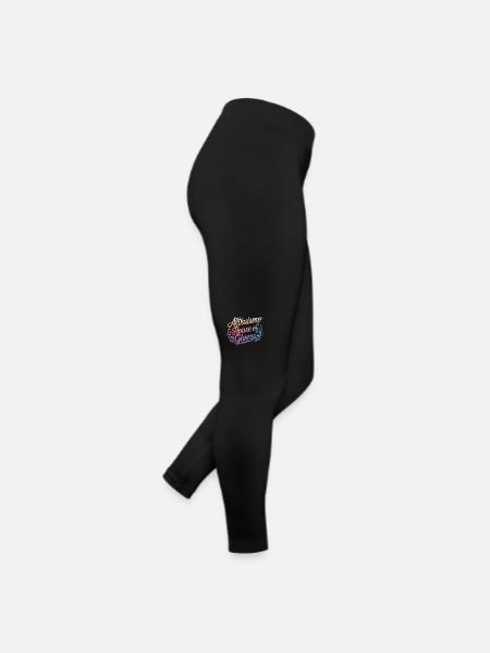 Altruismo Selbstloses Geben Gebende Schulgeist - Frauen Jersey Leggings - Schwarz - Rechts
