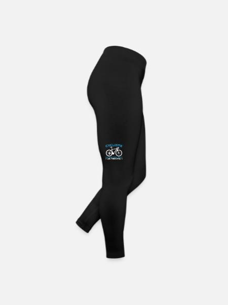 Cyclist Gift Personalized Humor - Women’s Jersey Leggings - black - Right