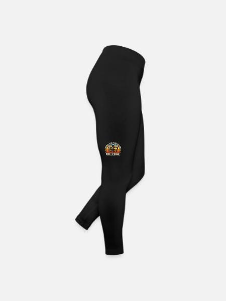 Jahrgang 1967 Retro 1967 Geburtstagsgeschenk - Frauen Jersey Leggings - Schwarz - Rechts