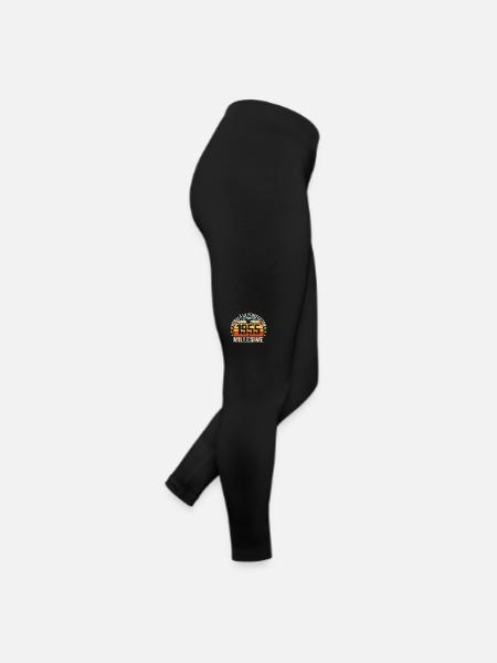 Vintage 1955 Retro 1955 Birthday Gift - Women’s Jersey Leggings - black - Right