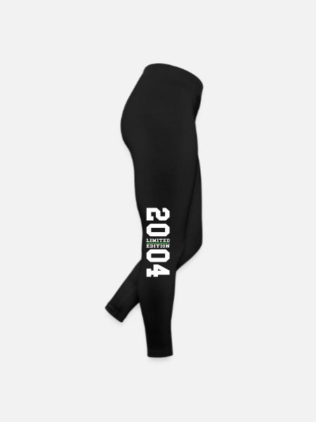 20. Geburtstag Geschenk 2004 - Frauen Jersey Leggings - Schwarz - Rechts