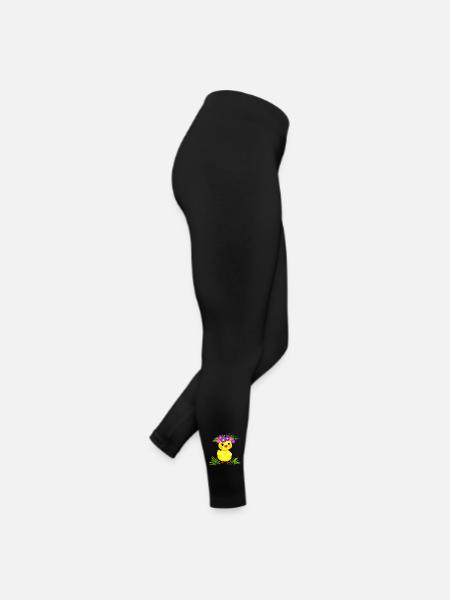 Petit poulet - Legging en jersey Femme - noir - Droite