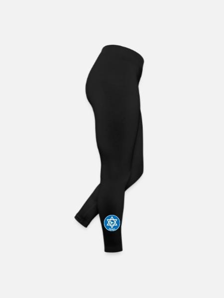 Israel Taube - Frauen Jersey Leggings - Schwarz - Rechts