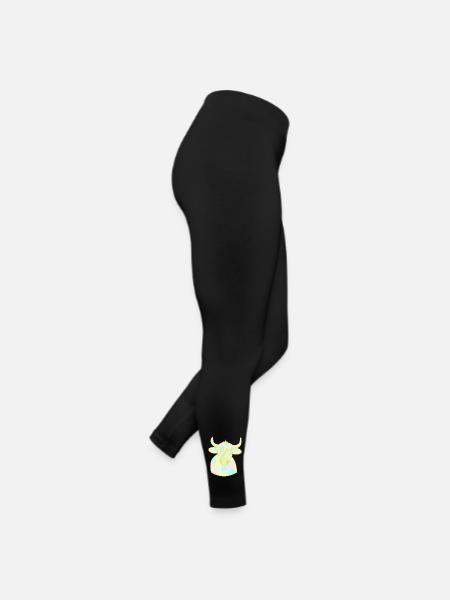 Taureau câlin opale - Legging en jersey Femme - noir - Droite