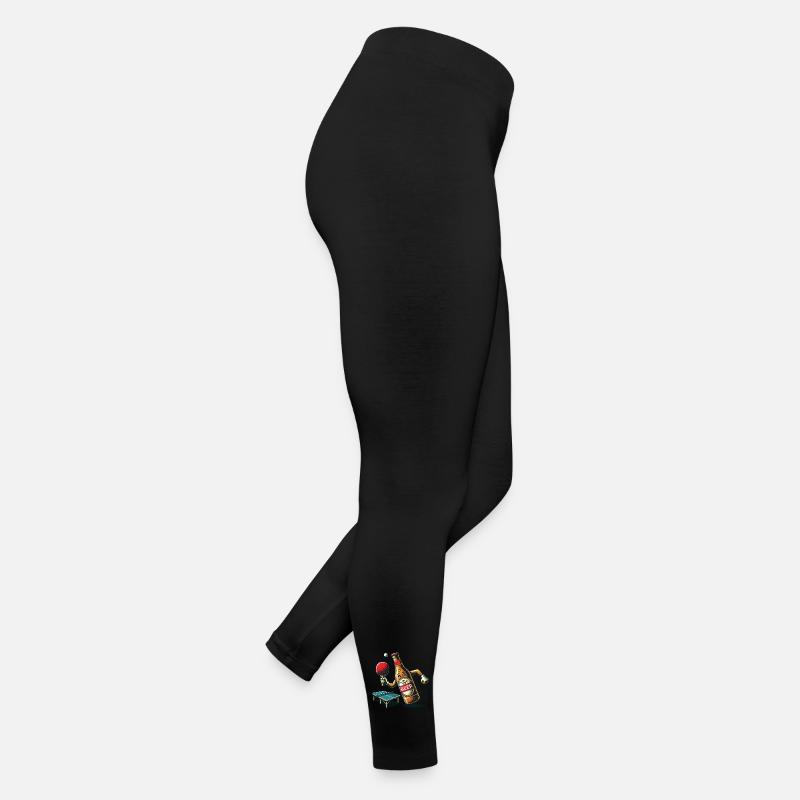 bouteille de bière drôle tennis de table bière plaisir Legging en jersey Femme
