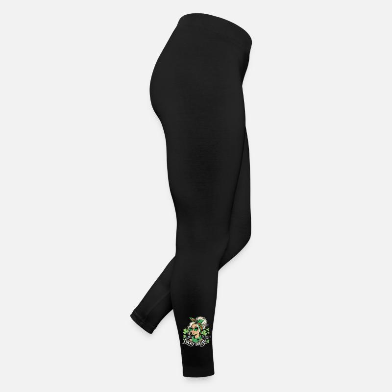 Mädchen Ich Bin Heute Glücklich St. Patrick's Tag Frauen Jersey Leggings