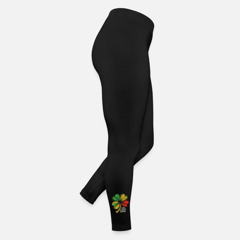 St. Patrick's Day Kleeblatt I Am Lucky Frauen Jersey Leggings