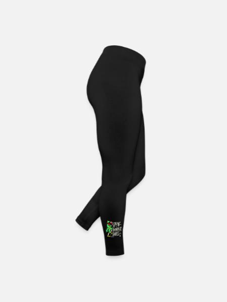 Sippin' On Shamrock Shakes St. Patrick's Day - Frauen Jersey Leggings - Schwarz - Rechts