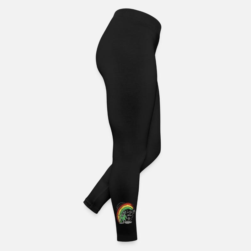 Saint-Patrick Lucky Vibes Arc-en-ciel Legging en jersey Femme