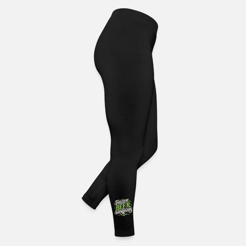 St. Patrick's Day Beer and Pranks Motivation Women’s Jersey Leggings