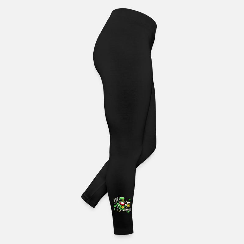 Fête de la Saint-Patrick avec de la bière et des blagues Legging en jersey Femme