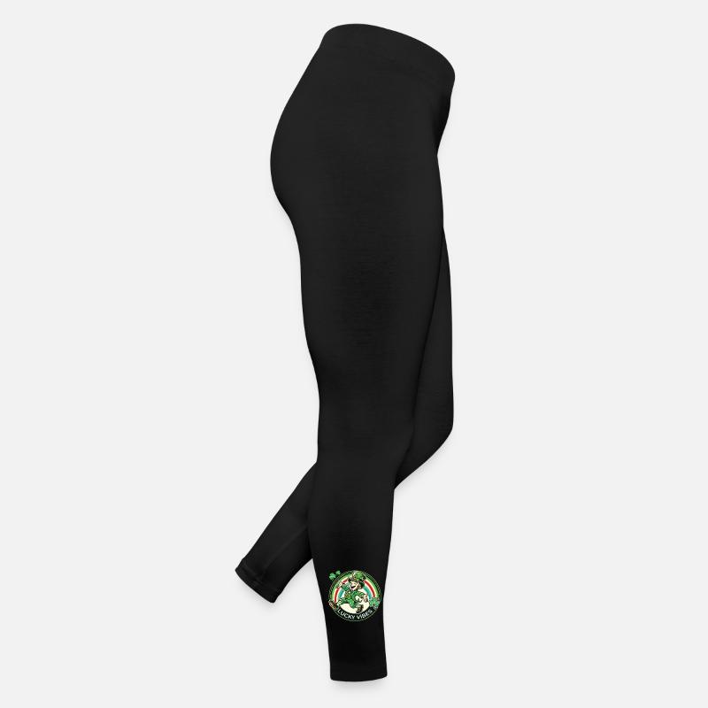 St. Patrick's Day Happy Vibes Women’s Jersey Leggings