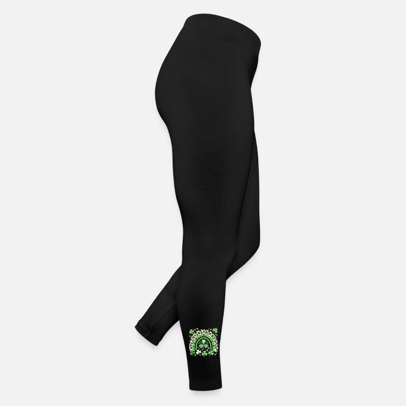 Saint-Patrick Trèfle porte-bonheur et arc-en-ciel Legging en jersey Femme