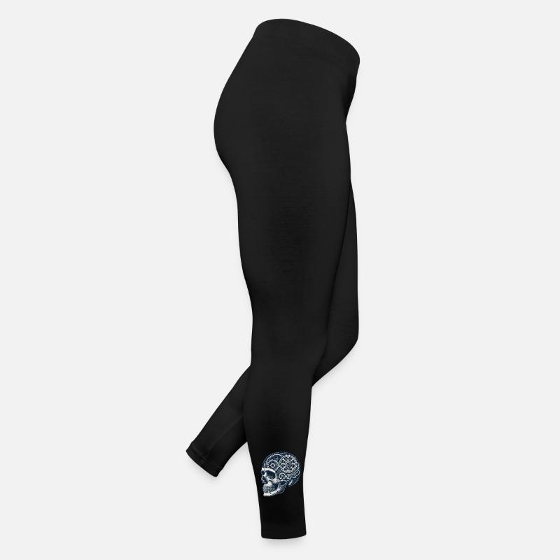 Bicycle Enthusiast Skull Gears Women’s Jersey Leggings