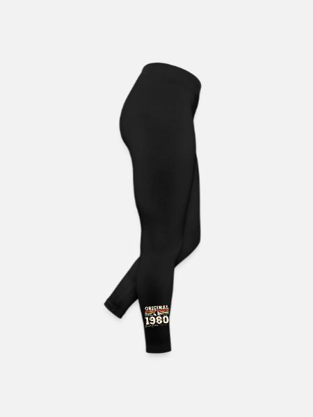 45ème Anniversaire Original 1980 Millésime 1980 - Legging en jersey Femme - noir - Droite