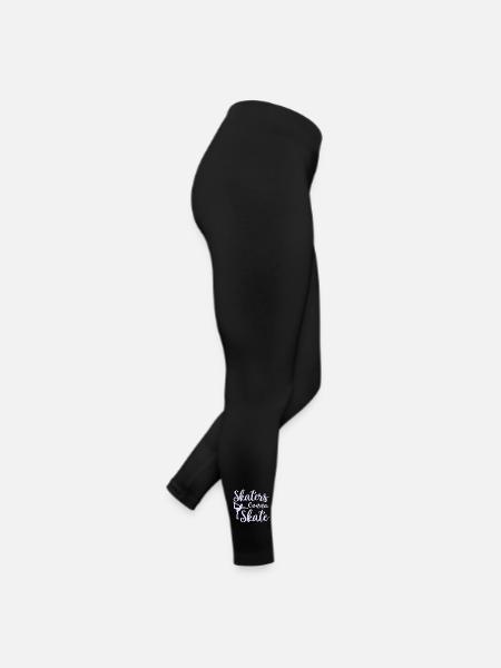Skating Skates Gonna Skate - Frauen Jersey Leggings - Schwarz - Rechts