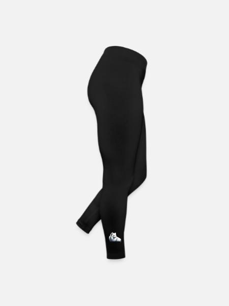 Fuchs im Winter Eleganz - Frauen Jersey Leggings - Schwarz - Rechts
