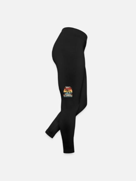 Décembre 1955 Cadeau d’anniversaire Décembre 1955 - Legging en jersey Femme - noir - Droite