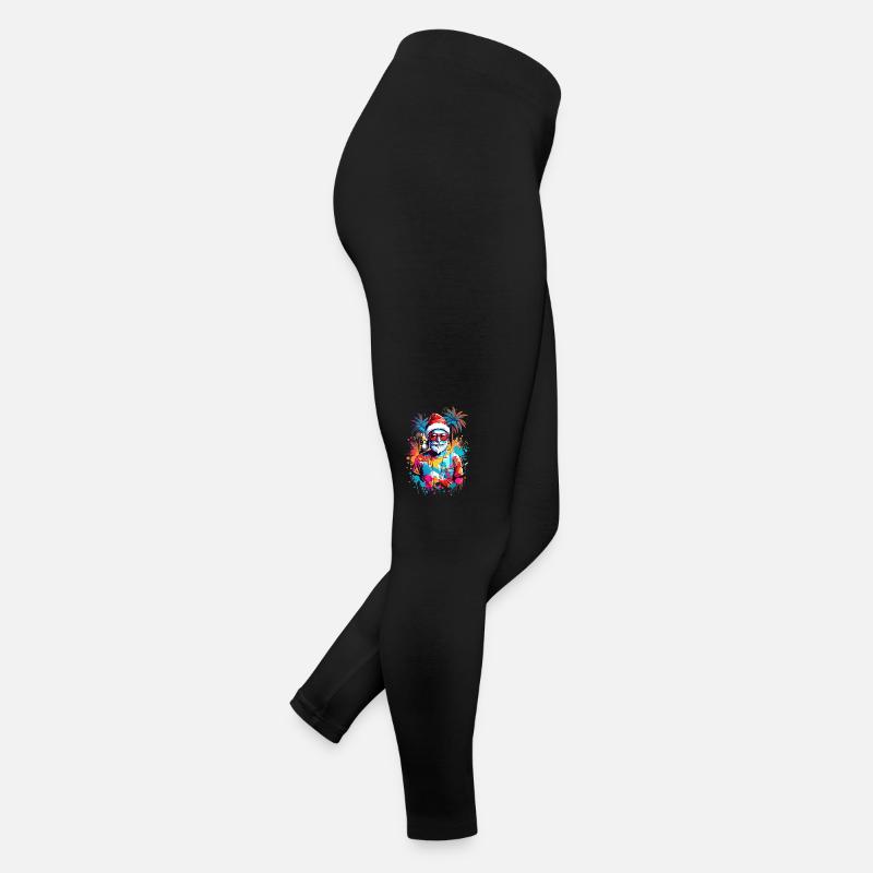 Père Noël cool Legging en jersey Femme