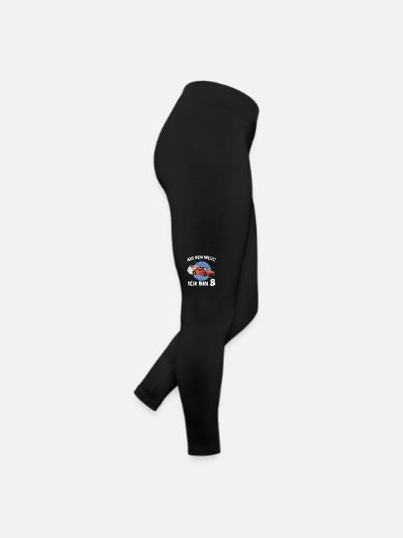 Geschenk 8 Jahre Geburtstagskind - Frauen Jersey Leggings - Schwarz - Rechts