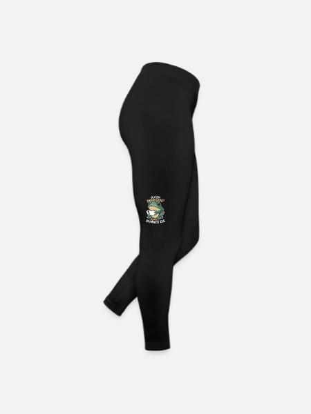 Frosch Grasfrosch Wasserfrosch Kröte - Frauen Jersey Leggings - Schwarz - Rechts