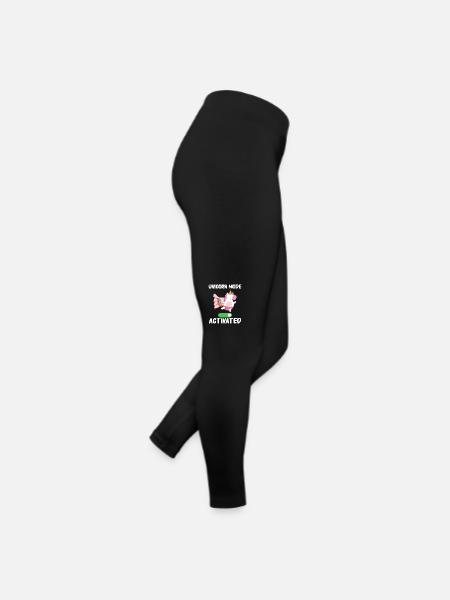 Licorne Licornes Conte de fées Magique - Legging en jersey Femme - noir - Droite