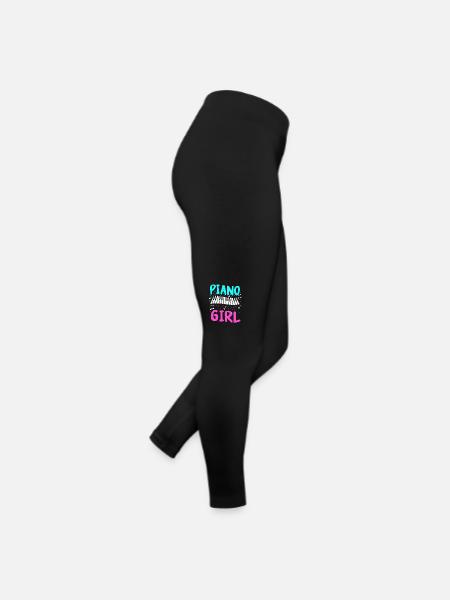 Piano Klavier Pianiste Instrument - Legging en jersey Femme - noir - Droite