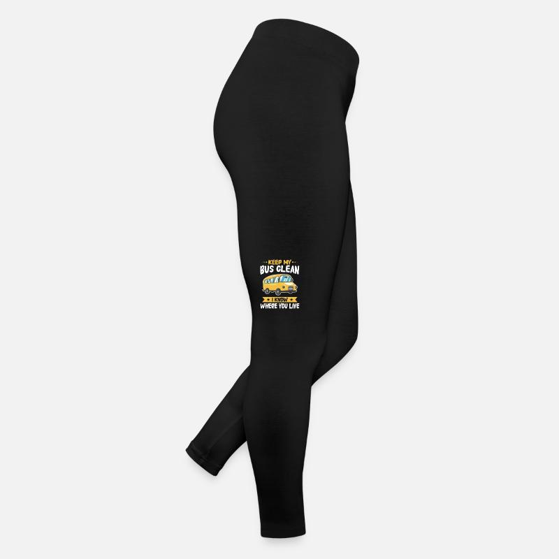 Chauffeur d’autobus Autobus scolaire Legging en jersey Femme
