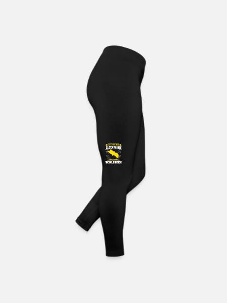 Niederschlesien Oberschlesien Schlesier Polen - Frauen Jersey Leggings - Schwarz - Rechts