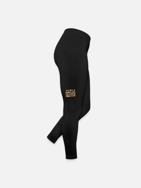 Logopäde Logopädie Sprachtherapie - Frauen Jersey Leggings - Schwarz - Rechts