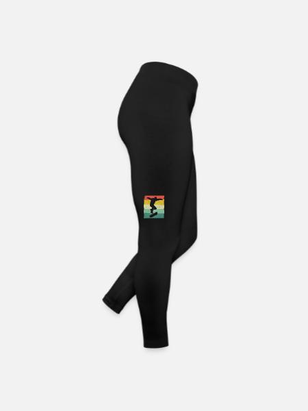 Skateboarding Skater Skateboard Skateboarder - Women’s Jersey Leggings - black - Right