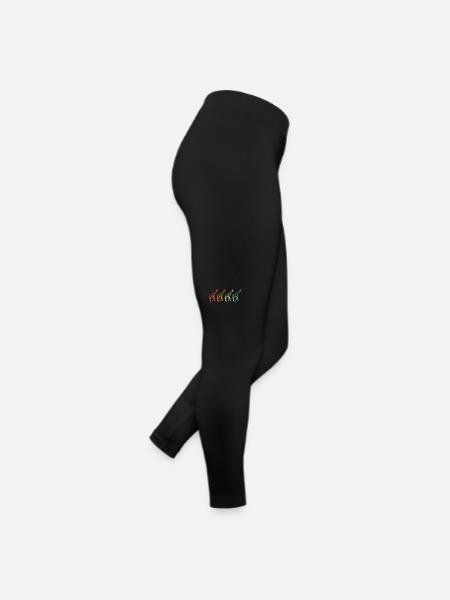 Girafe, Animaux, Afrique, Girafes - Legging en jersey Femme - noir - Droite