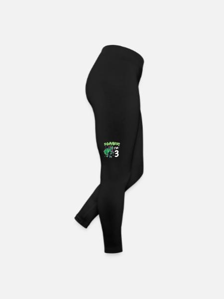 Gift 3 Years Birthday Boy - Women’s Jersey Leggings - black - Right
