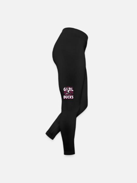 Duck, Duck, Bird, Animal, Quack - Women’s Jersey Leggings - black - Right