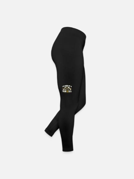 Abschleppwagen Truck Abschlepper - Frauen Jersey Leggings - Schwarz - Rechts