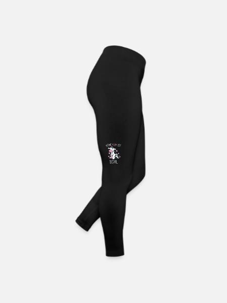 Végétarien Végétalien Bien-être animal Droits des animaux Végétarien - Legging en jersey Femme - noir - Droite