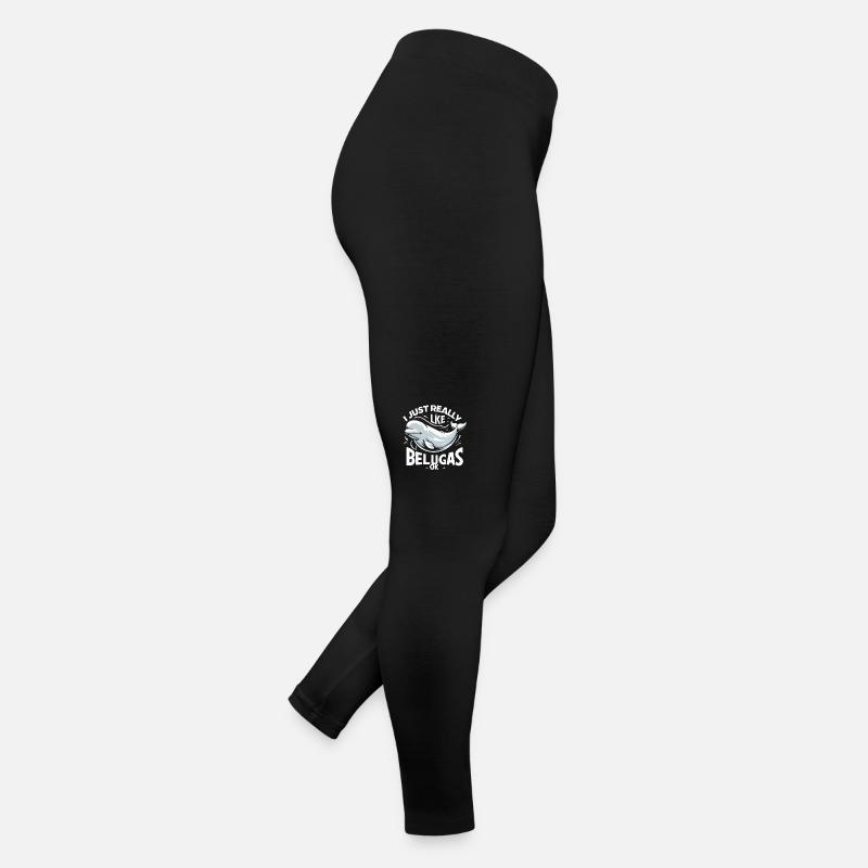 Béluga Béluga Océan Bélugas Baleines Legging en jersey Femme