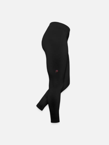 Kardinal Rotkardinal Vogel Roter Kardinal - Frauen Jersey Leggings - Schwarz - Rechts