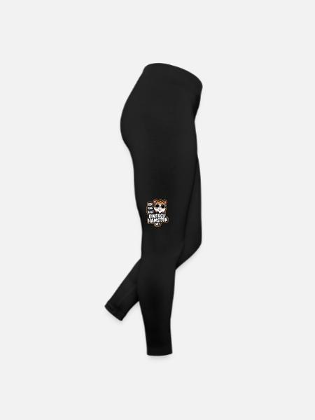 Hamster Goldhamster Zwerghamster - Frauen Jersey Leggings - Schwarz - Rechts