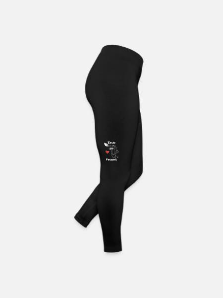 Labrador Chien Chiens - Legging en jersey Femme - noir - Droite
