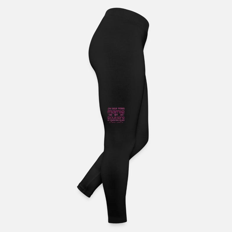 Deux Titres Mamie Routière Camionneuse Mémé Cadeau Legging en jersey Femme