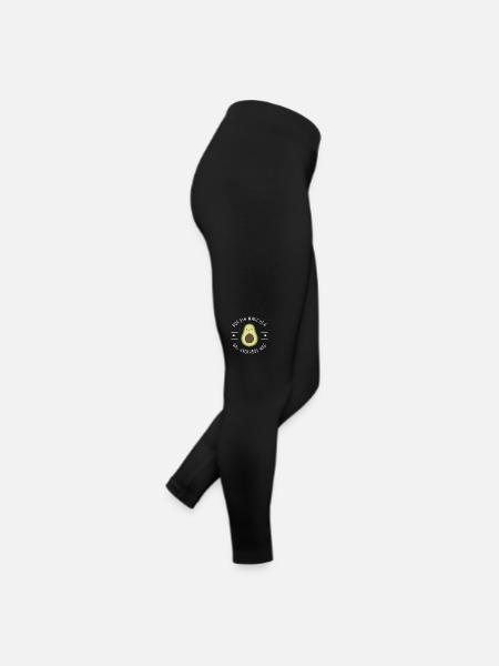 Avocado Frucht Vegan Vegetarier Veganer Avocados - Frauen Jersey Leggings - Schwarz - Rechts