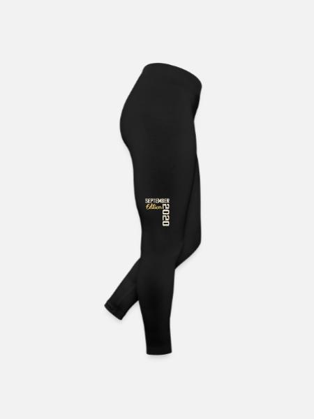 Septembre 2020 - 4e Anniversaire September 2020 - Legging en jersey Femme - noir - Droite