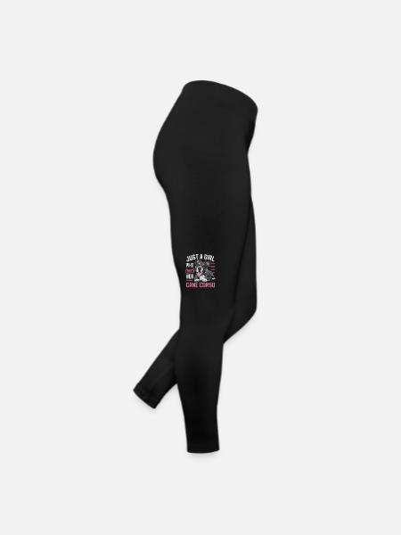 Cane Corso Hund - Frauen Jersey Leggings - Schwarz - Rechts